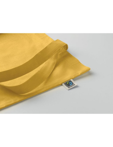 OSOLE+ COLOUR Sac shopping Fairtrade 180gr Couleurs : jaune marquage laser ultra précis