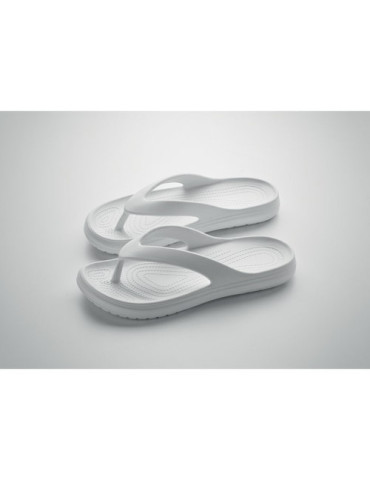 EVASLIP Tongs en EVA. Taille 40/41. Couleurs : blanc 2