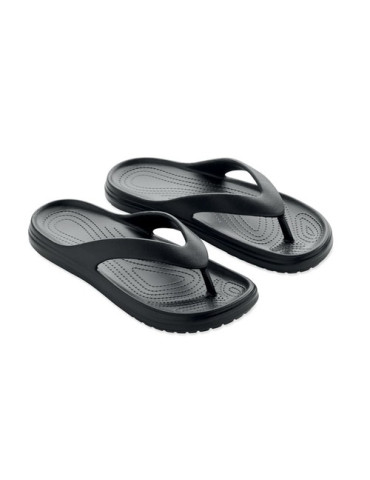 EVASLIP Tongs en EVA. Taille 40/41. Couleurs : noir personnalisable avec votre logo