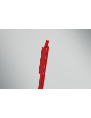 AMPLA Stylo à bille en ABS recyclé Couleurs : rouge impression logo haute qualité