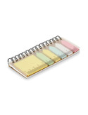 MEMORING Bloc-notes et marqueurs en PP Matières : papier Couleurs : beige