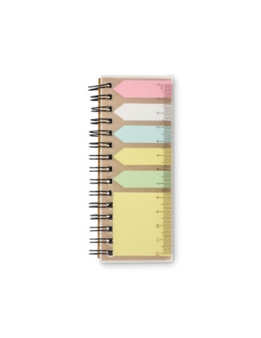 MEMORING Bloc-notes et marqueurs en PP Matières : papier Couleurs : beige 2