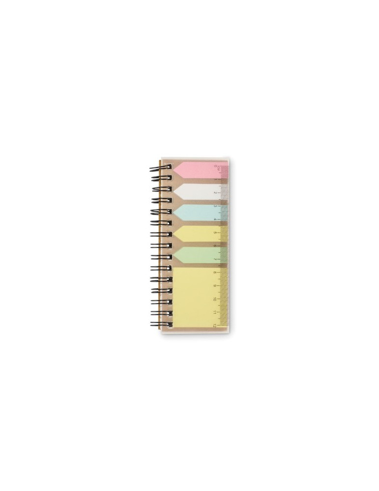 MEMORING Bloc-notes et marqueurs en PP Matières : papier Couleurs : beige personnalisable avec votre logo