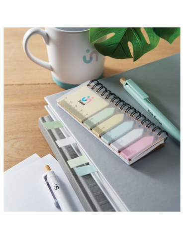 MEMORING Bloc-notes et marqueurs en PP Matières : papier Couleurs : beige goodies publicitaire événementiel