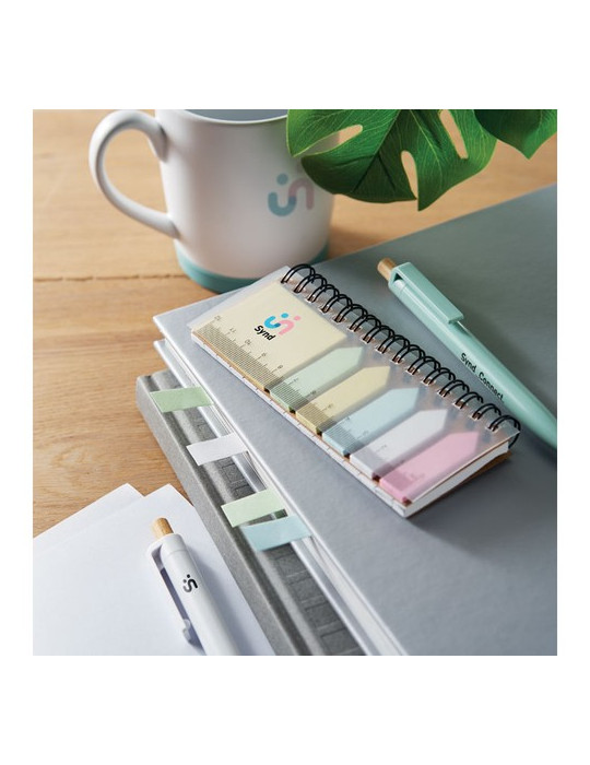 MEMORING Bloc-notes et marqueurs en PP Matières : papier Couleurs : beige goodies publicitaire événementiel