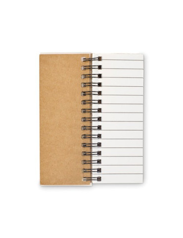MEMORING Bloc-notes et marqueurs en PP Matières : papier Couleurs : beige marquage laser ultra précis