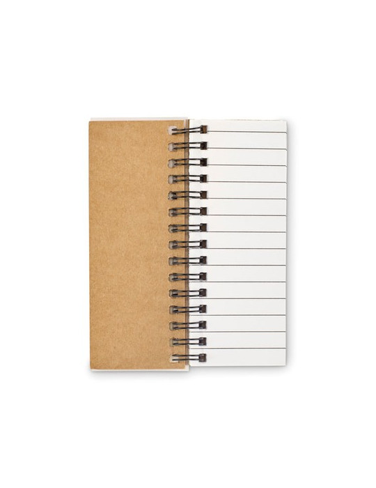 MEMORING Bloc-notes et marqueurs en PP Matières : papier Couleurs : beige marquage laser ultra précis