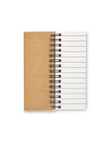 MEMORING Bloc-notes et marqueurs en PP Matières : papier Couleurs : beige marquage laser ultra précis