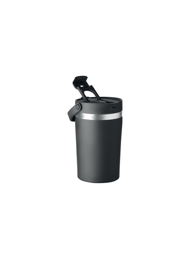 COZYCUP Gobelet double paroi 350 ml Couleurs : noir objet promotionnel éco-responsable