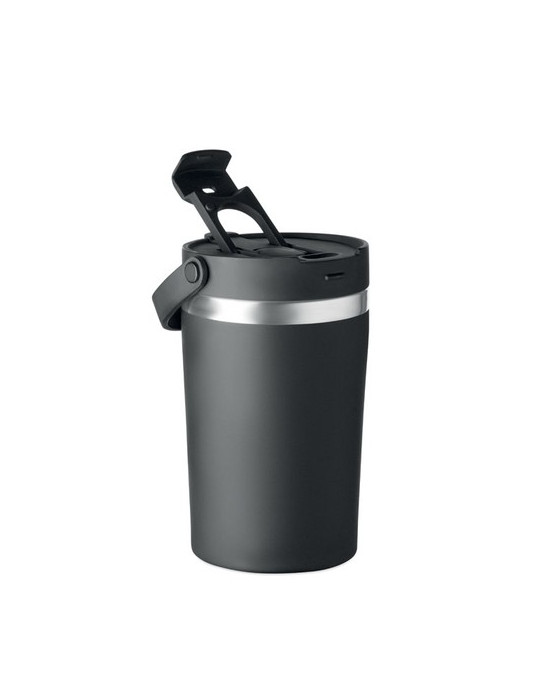 COZYCUP Gobelet double paroi 350 ml Couleurs : noir objet promotionnel éco-responsable