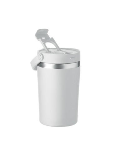 COZYCUP Gobelet double paroi 350 ml Couleurs : blanc marquage laser ultra précis