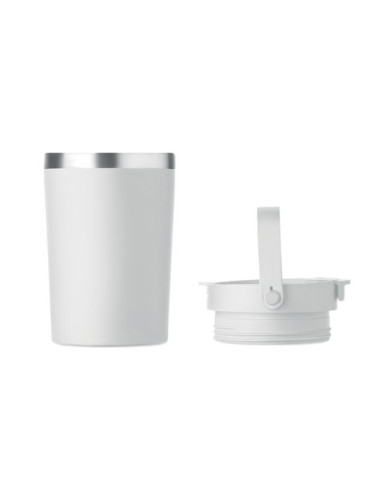 COZYCUP Gobelet double paroi 350 ml Couleurs : blanc cadeau client original