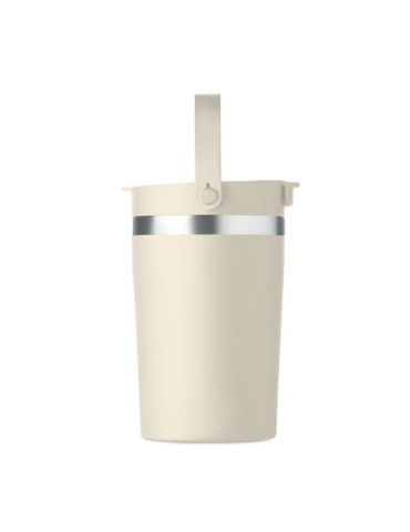 COZYCUP Gobelet double paroi 350 ml Couleurs : beige marquage laser ultra précis