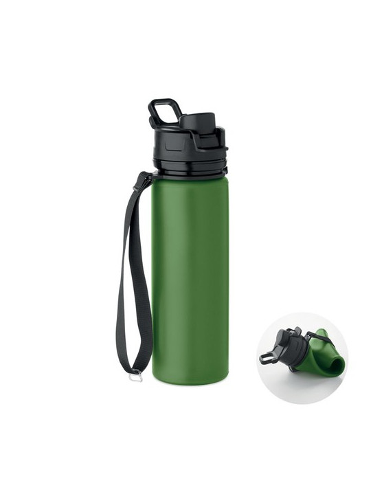 LETT Bouteille de sport en silicone Couleurs : vert foncé