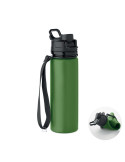 LETT Bouteille de sport en silicone Couleurs : vert foncé