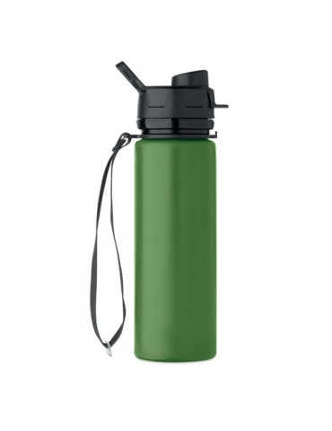 LETT Bouteille de sport en silicone Couleurs : vert foncé cadeau collaborateur premium