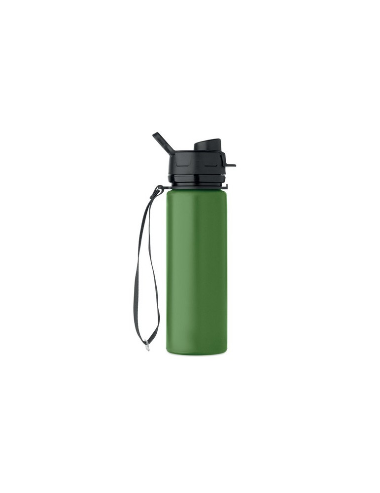 LETT Bouteille de sport en silicone Couleurs : vert foncé cadeau collaborateur premium