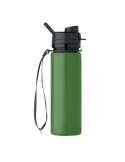 LETT Bouteille de sport en silicone Couleurs : vert foncé cadeau collaborateur premium