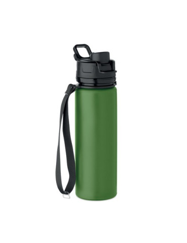 LETT Bouteille de sport en silicone Couleurs : vert foncé cadeau entreprise pas cher