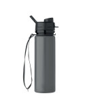 LETT Bouteille de sport en silicone Couleurs : pierre impression logo haute qualité