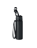 LETT Bouteille de sport en silicone Couleurs : noir objet promotionnel éco-responsable