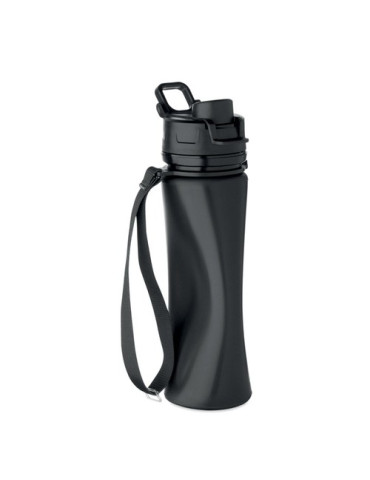 LETT Bouteille de sport en silicone Couleurs : noir cadeau collaborateur premium