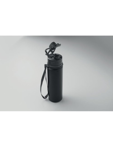 LETT Bouteille de sport en silicone Couleurs : noir goodies personnalisé en stock