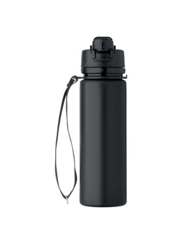 LETT Bouteille de sport en silicone Couleurs : noir goodies publicitaire durable