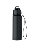 LETT Bouteille de sport en silicone Couleurs : noir marquage laser ultra précis