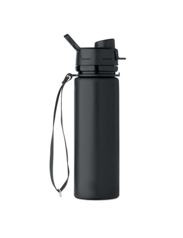 LETT Bouteille de sport en silicone Couleurs : noir goodies entreprise design