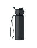 LETT Bouteille de sport en silicone Couleurs : noir goodies entreprise design