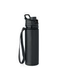 LETT Bouteille de sport en silicone Couleurs : noir goodies publicitaire durable