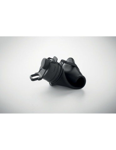 LETT Bouteille de sport en silicone Couleurs : noir impression haute définition