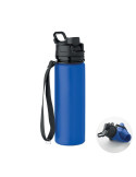 LETT Bouteille de sport en silicone Couleurs : bleu royal cadeau entreprise pas cher