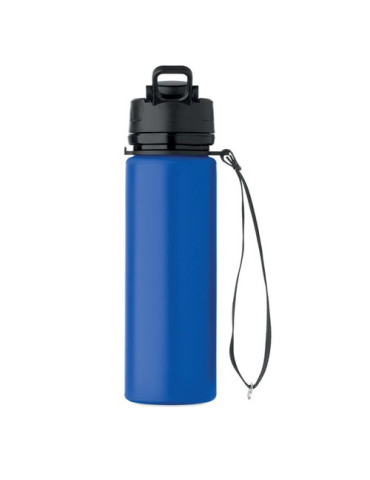 LETT Bouteille de sport en silicone Couleurs : bleu royal impression haute définition