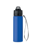 LETT Bouteille de sport en silicone Couleurs : bleu royal impression haute définition