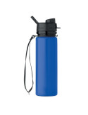 LETT Bouteille de sport en silicone Couleurs : bleu royal personnalisation rapide en France