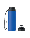 LETT Bouteille de sport en silicone Couleurs : bleu royal objet publicitaire robuste