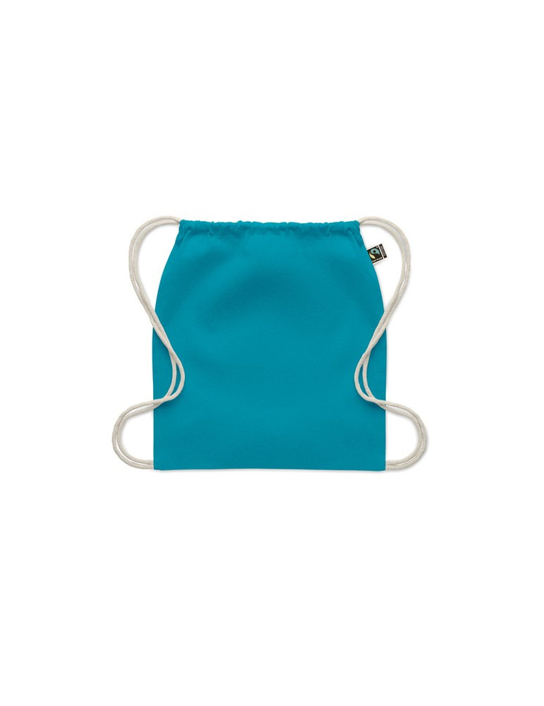 OSOLE DRAW COLOUR Sac à cordon Fairtrade 180gr Couleurs : turquoise goodies personnalisé en stock