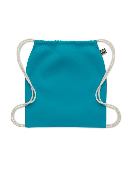 OSOLE DRAW COLOUR Sac à cordon Fairtrade 180gr Couleurs : turquoise goodies personnalisé en stock