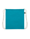 OSOLE DRAW COLOUR Sac à cordon Fairtrade 180gr Couleurs : turquoise impression logo haute qualité