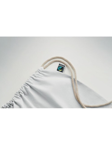 OSOLE DRAW COLOUR Sac à cordon Fairtrade 180gr Couleurs : blanc objet publicitaire robuste