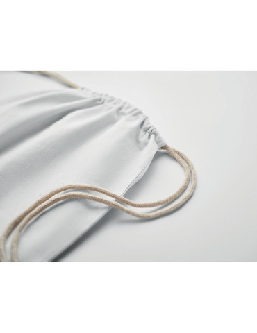 OSOLE DRAW COLOUR Sac à cordon Fairtrade 180gr Couleurs : blanc accessoire événementiel unique