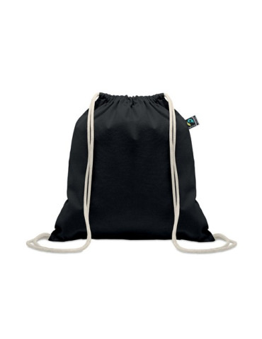 OSOLE DRAW COLOUR Sac à cordon Fairtrade 180gr Couleurs : noir accessoire événementiel unique
