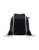 OSOLE DRAW COLOUR Sac à cordon Fairtrade 180gr Couleurs : noir accessoire événementiel unique