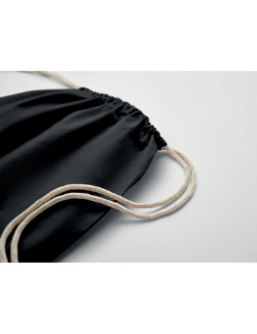 OSOLE DRAW COLOUR Sac à cordon Fairtrade 180gr Couleurs : noir impression logo haute qualité