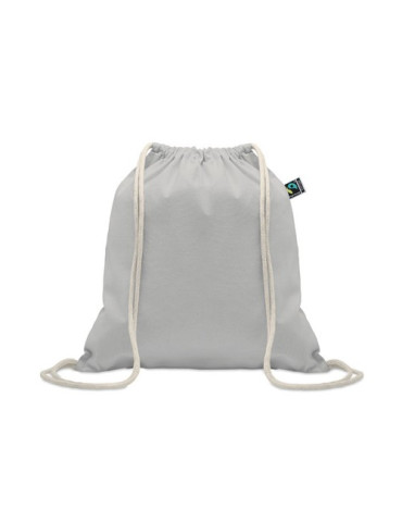 OSOLE DRAW COLOUR Sac à cordon Fairtrade 180gr Couleurs : gris personnalisation rapide en France