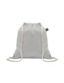 OSOLE DRAW COLOUR Sac à cordon Fairtrade 180gr Couleurs : gris personnalisation rapide en France
