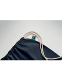 OSOLE DRAW COLOUR Sac à cordon Fairtrade 180gr Couleurs : bleu personnalisation sur mesure