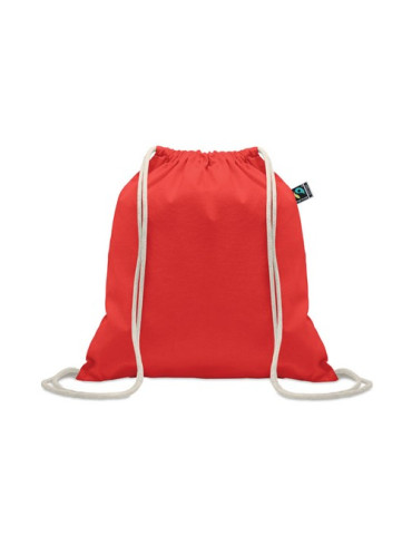 OSOLE DRAW COLOUR Sac à cordon Fairtrade 180gr Couleurs : rouge marquage laser ultra précis